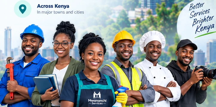 Professionals available on MtaaniPro Services